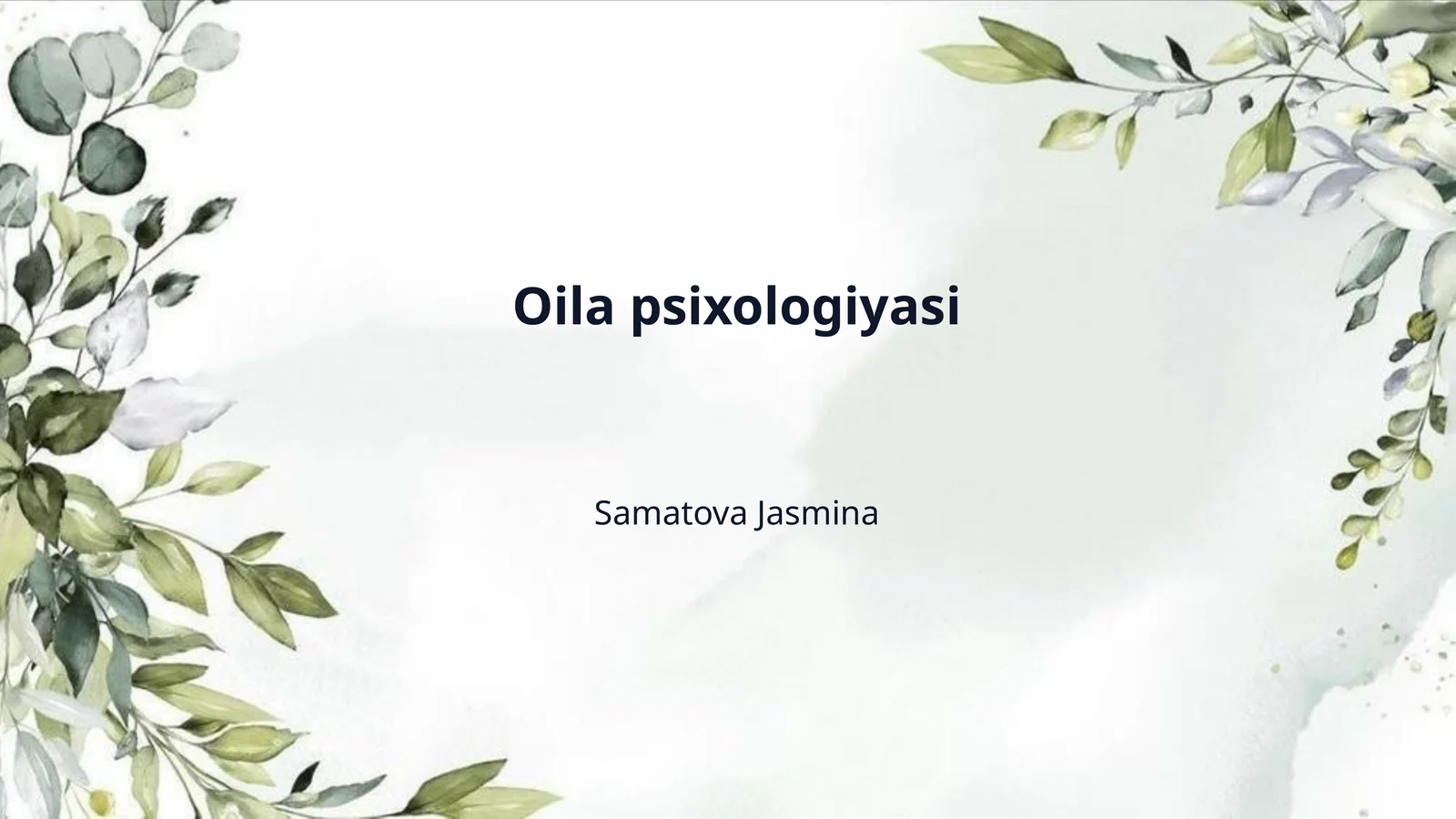 Oila psixologiyasi