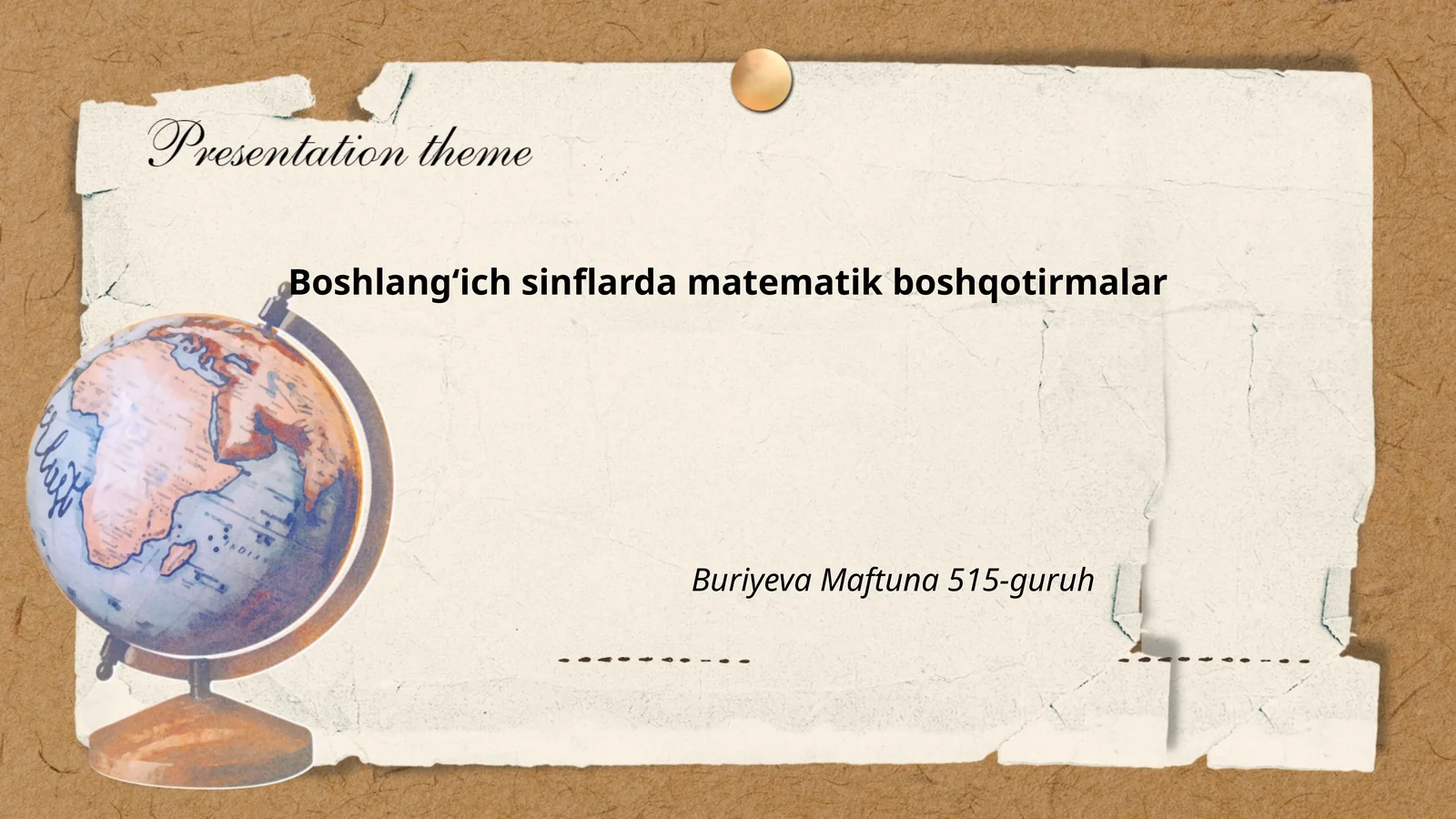 Boshlangʻich sinflarda matematik boshqotirmalar