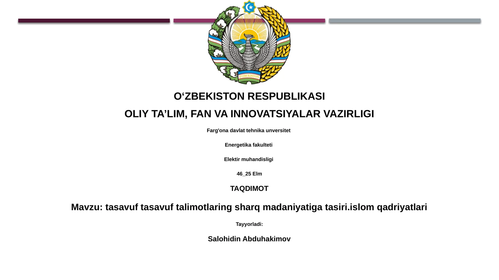 tasavuf tasavuf talimotlaring sharq madaniyatiga tasiri.islom qadriyatlari