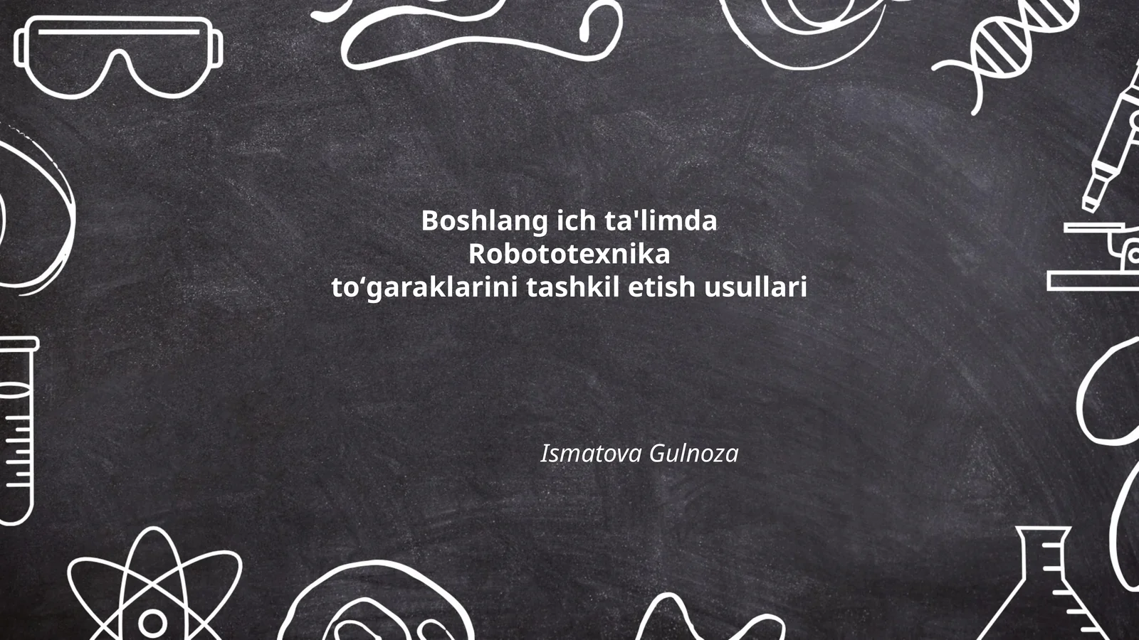 Robototexnika toʻgaraklarini tashkil etish usullari