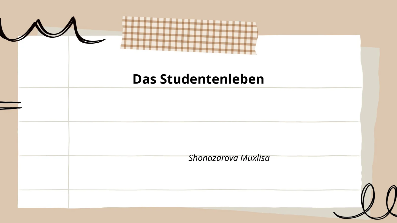 Das Studentenleben