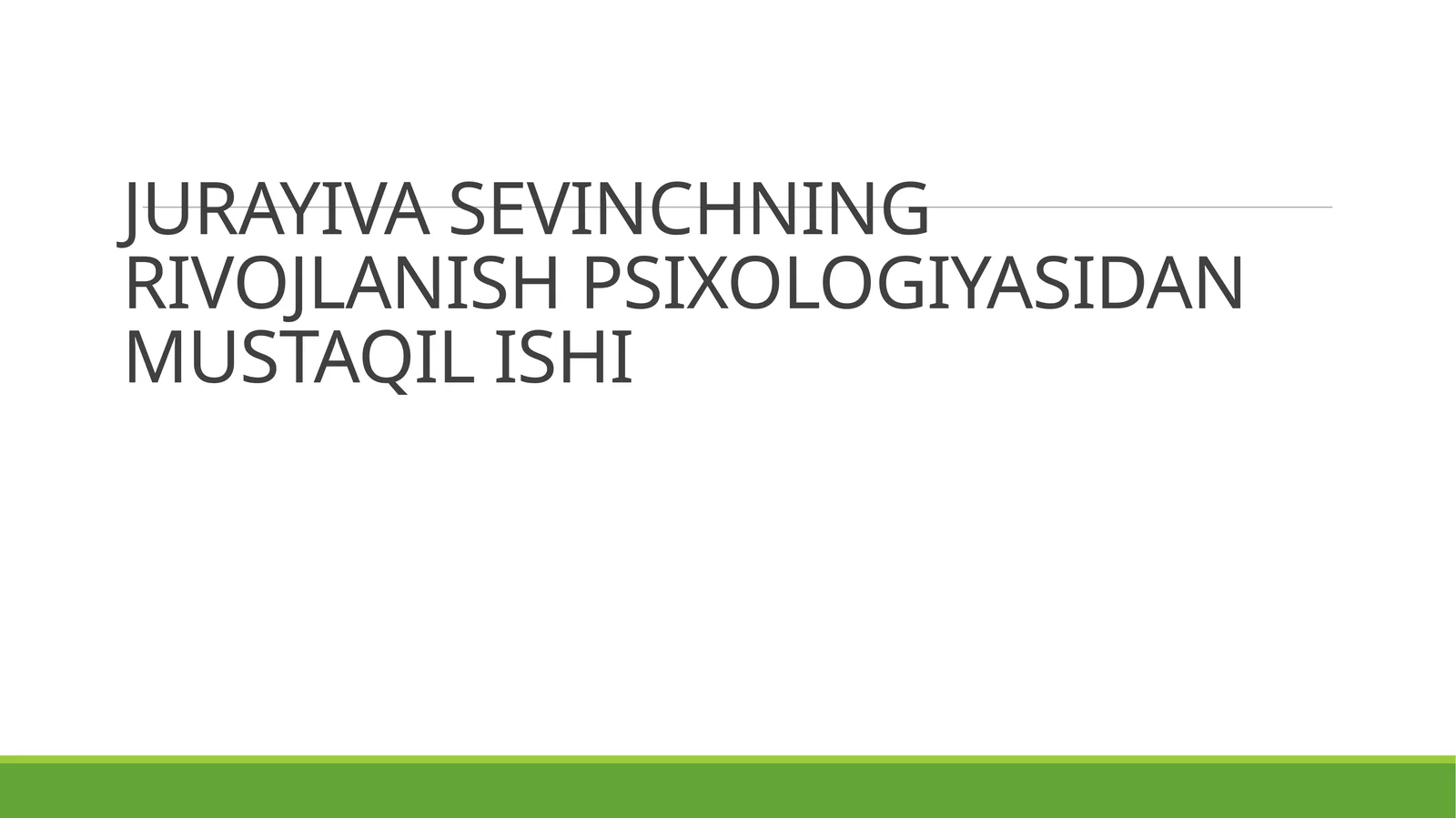 Etuklikning umumpsixologik tavsifnomasi