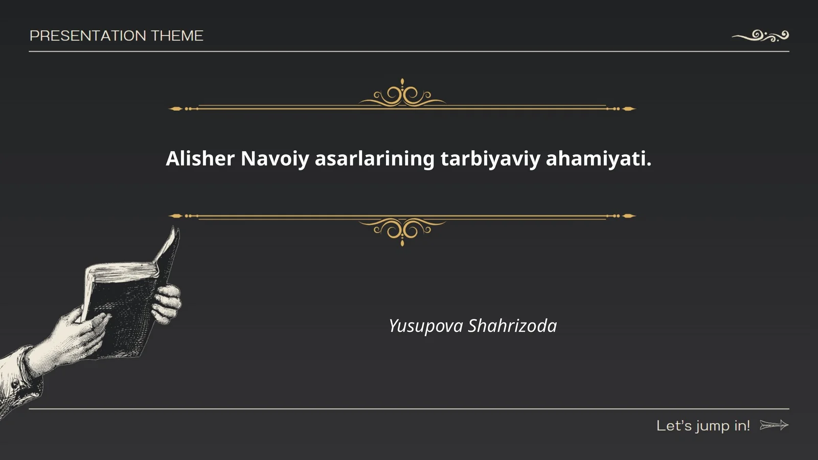 Alisher Navoiy asarlarining tarbiyaviy ahamiyati
