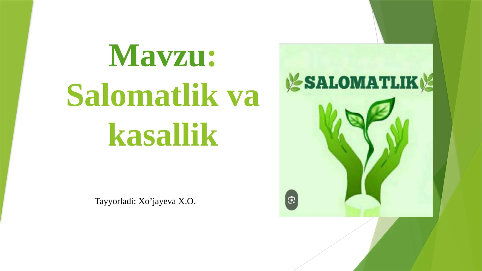 Salomatlik vakasallik