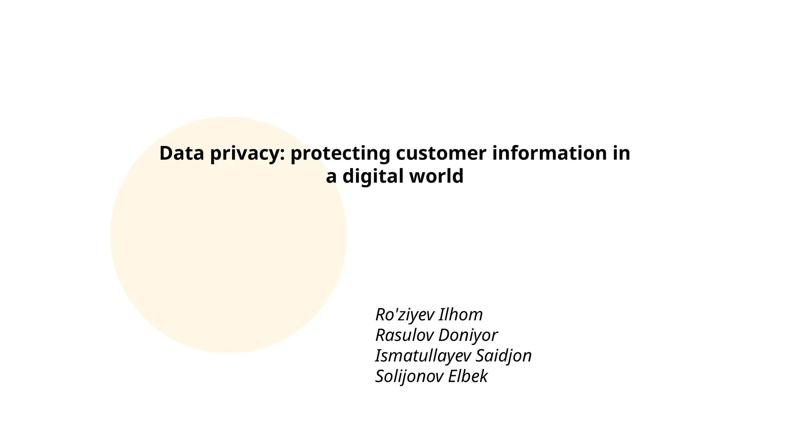 Data Privacy: Protecting Customer Information in a Digital World