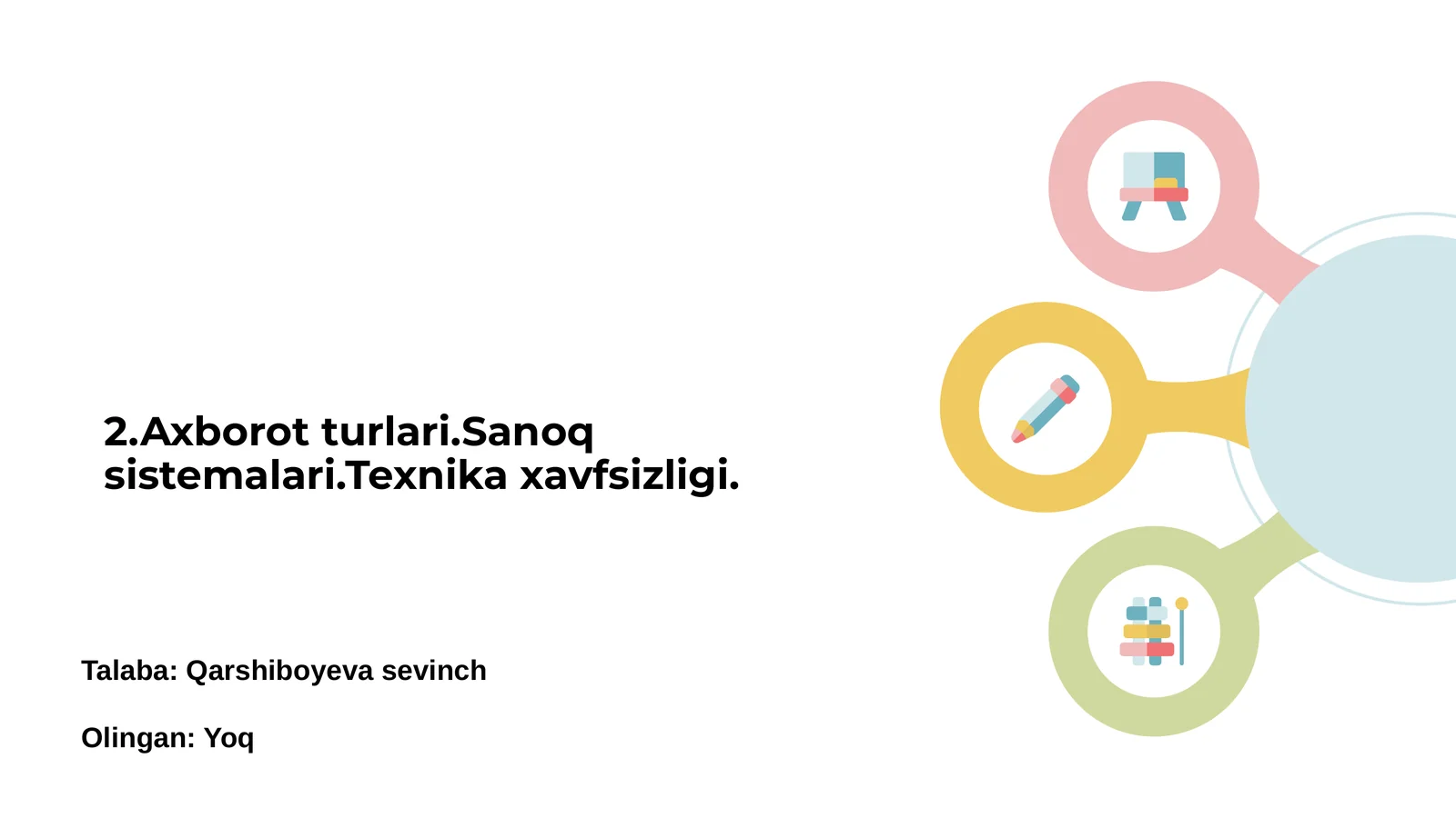 Axborot tizimlari to'garak