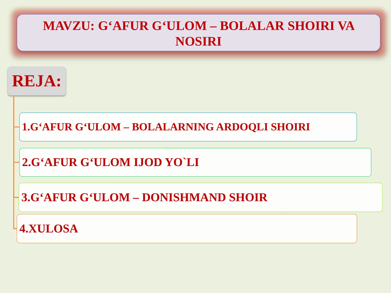 G‘AFUR G‘ULOM – BOLALAR SHOIRI VA NOSIRI