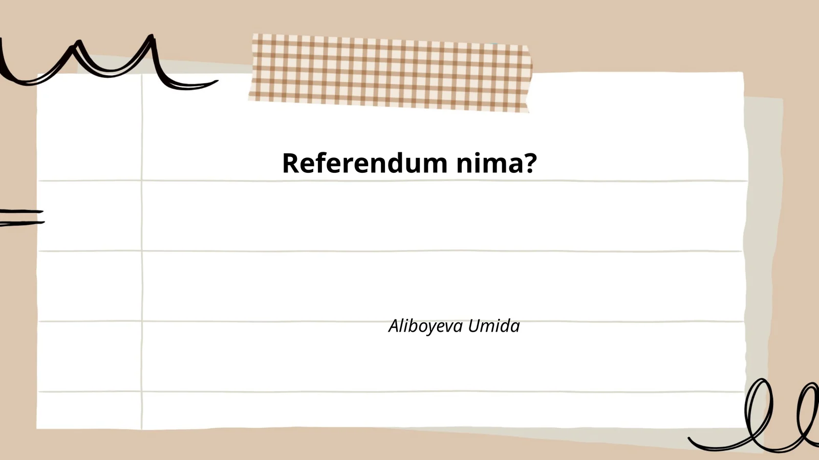 Referendum tushunchasi
