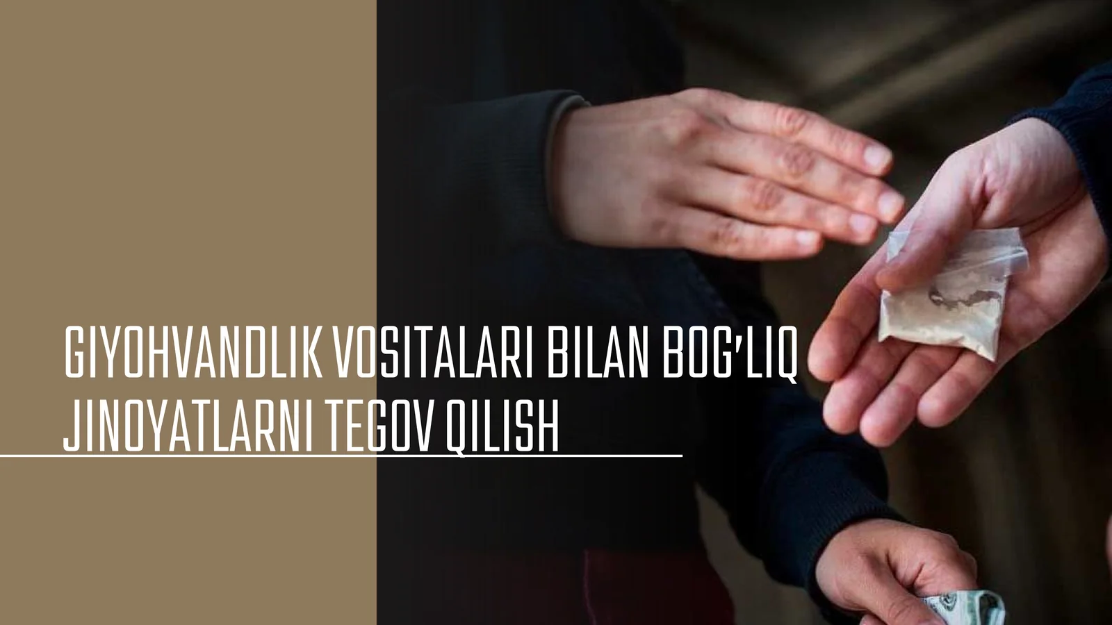 GIYOHVANDLIK VOSITALARI BILAN BOG’LIQ JINOYATLARNI TEGOV QILISH