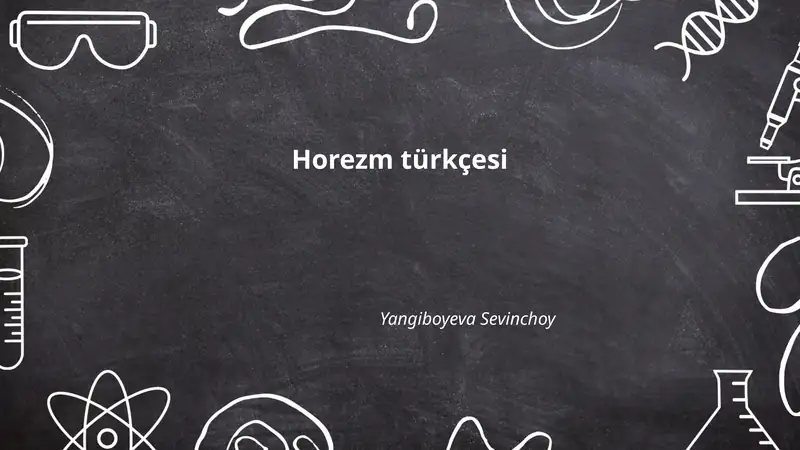Horezm türkçesi
