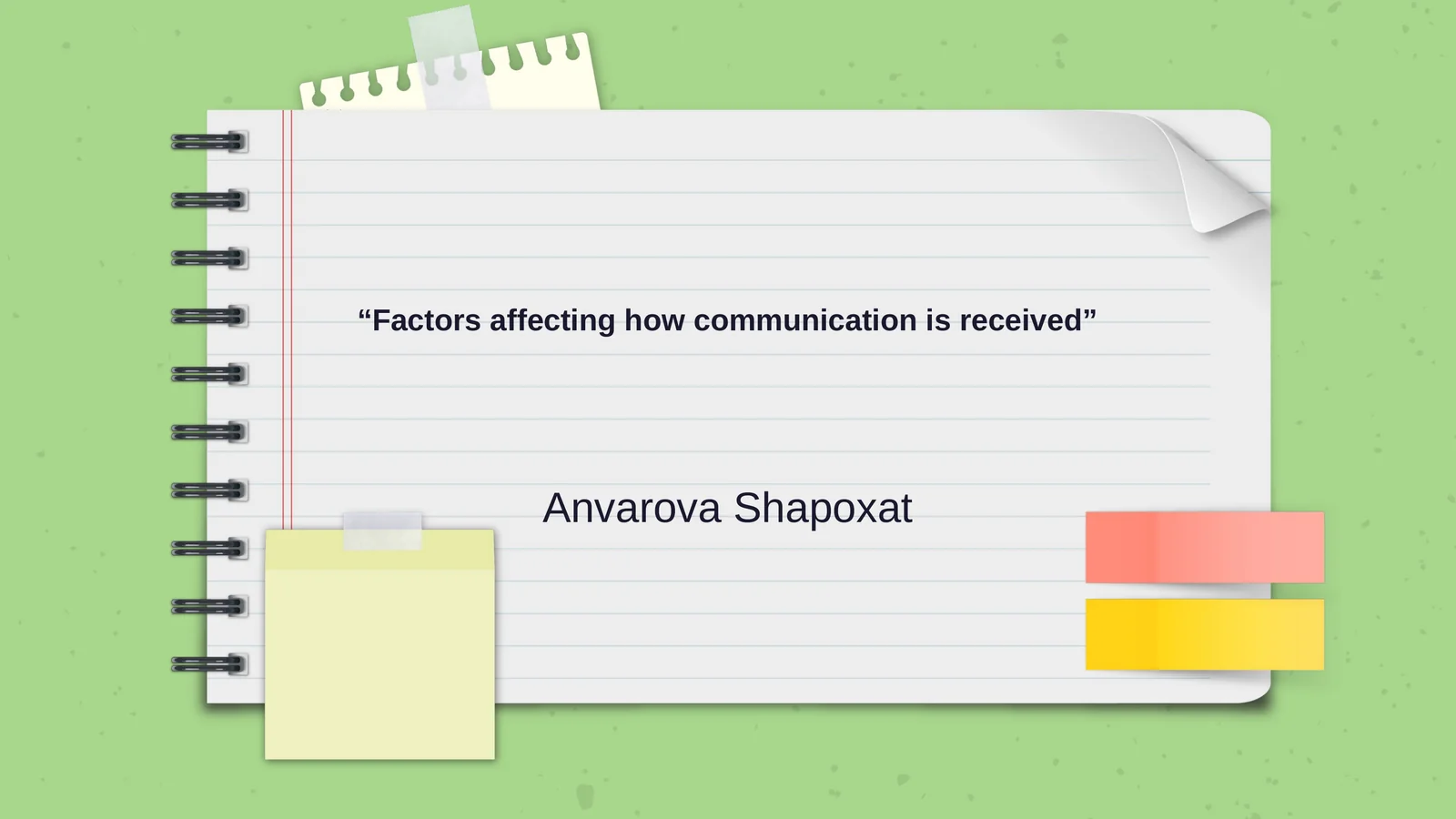 Factors affecting how communication is received