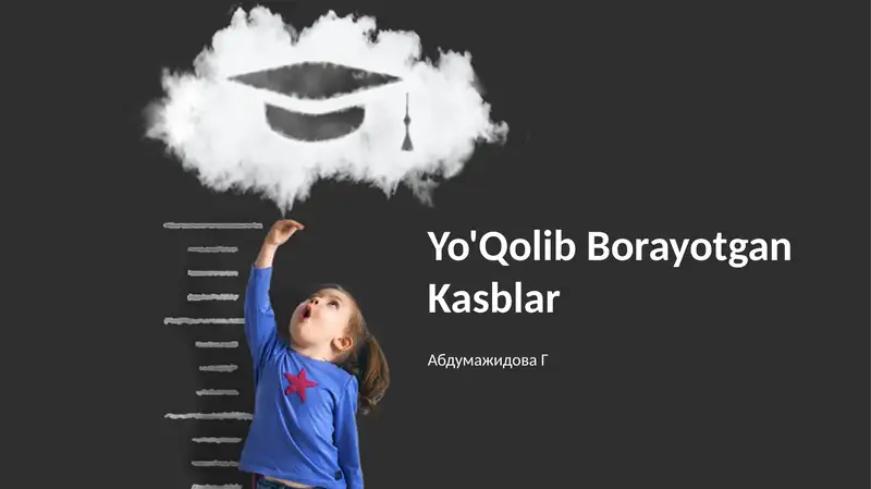 Yo'Qolib Borayotgan Kasblar