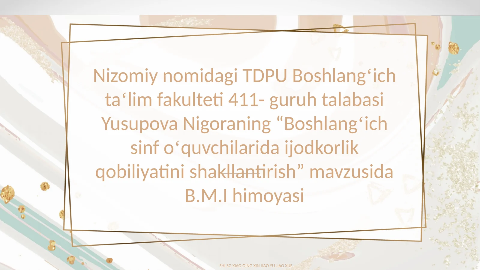 Boshlang‘ich sinf o‘quvchilarida ijodkorlik qobiliyatini shakllantirish