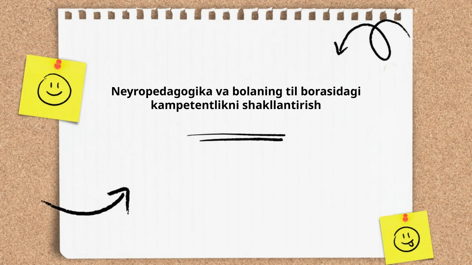 Neyropedagogika va bolaning til borasidagi kampetentlikni shakllantirish