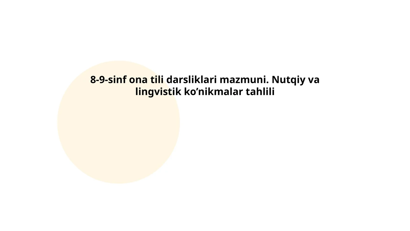 8-9-sinf ona tili darsliklari mazmuni