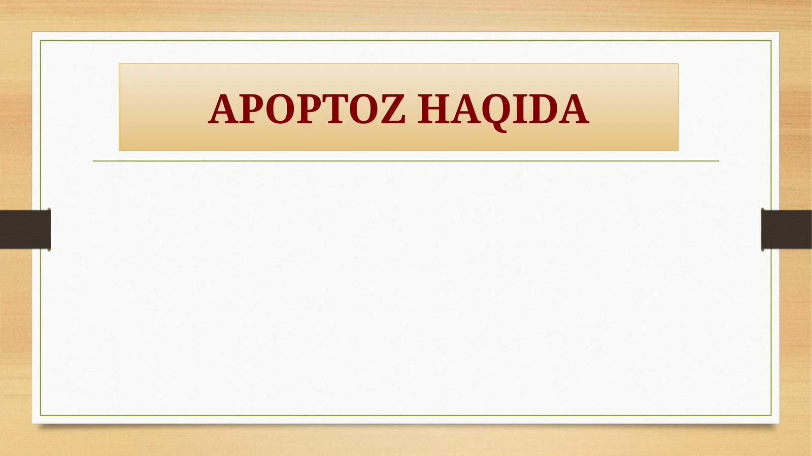 Apoptoz haqida