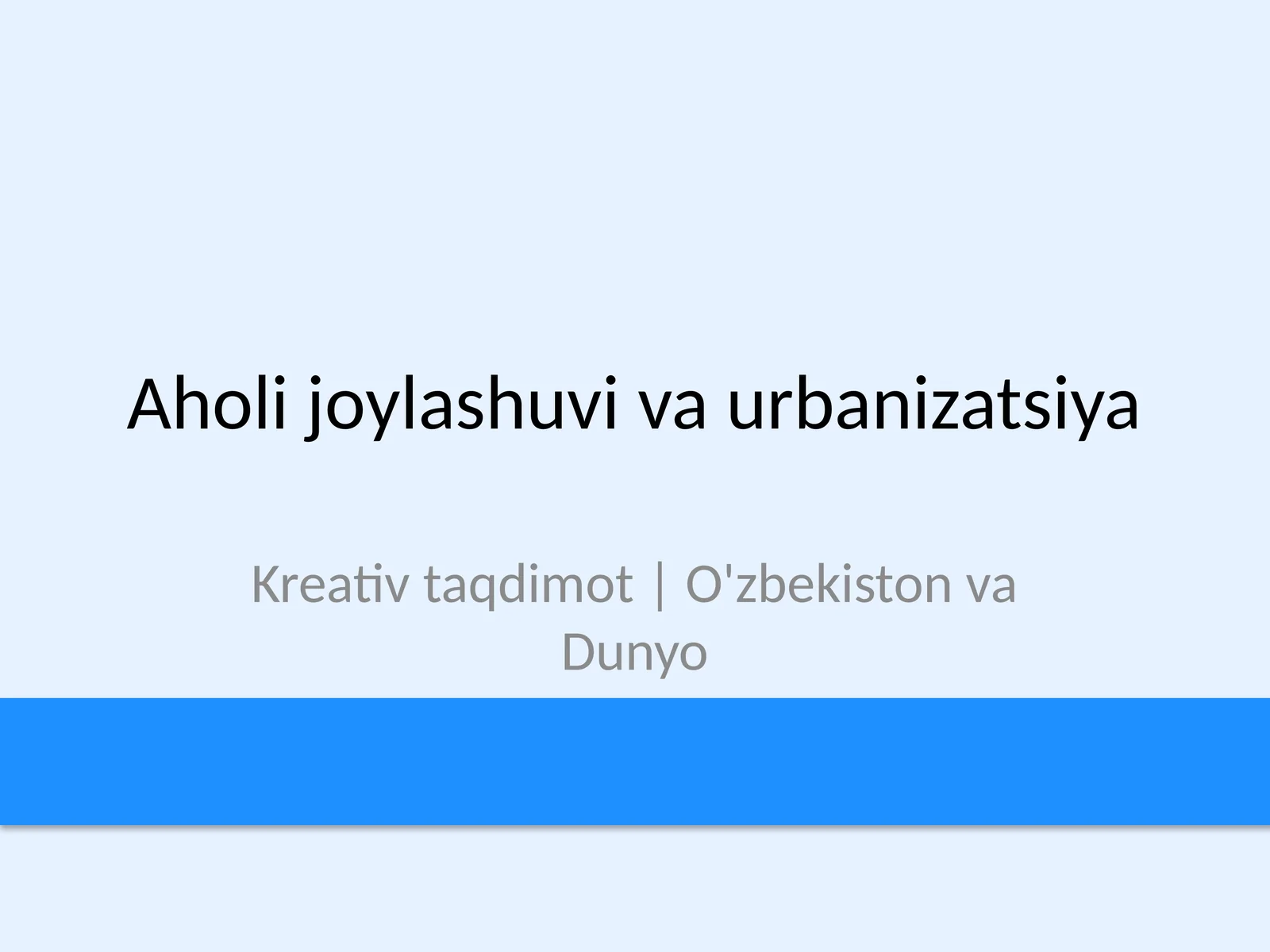 geografiya O'zbekiston aholisi