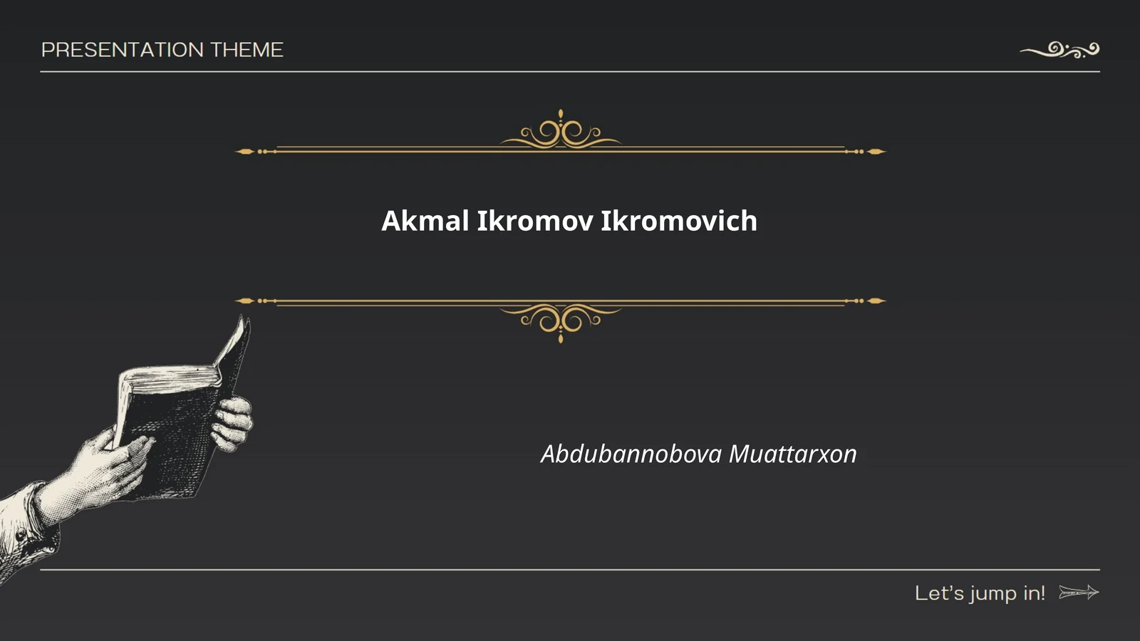 Akmal Ikromovning tarjimai holi