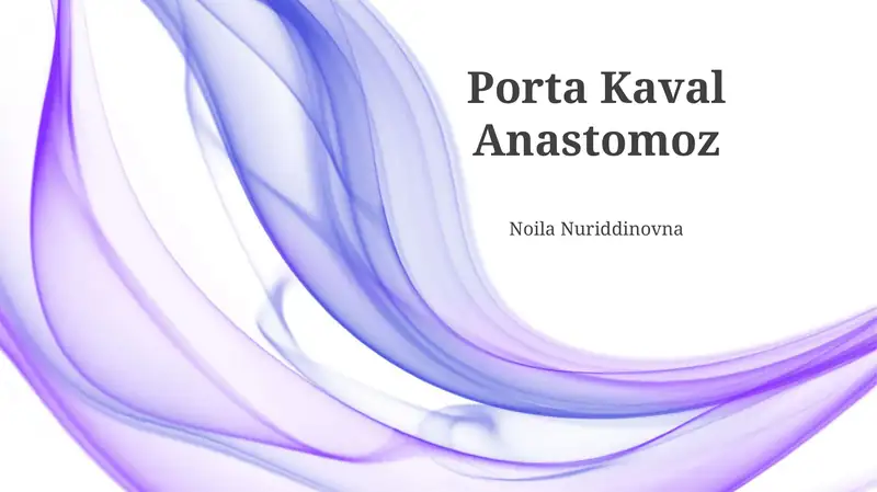 Porta Kaval Anastomoz