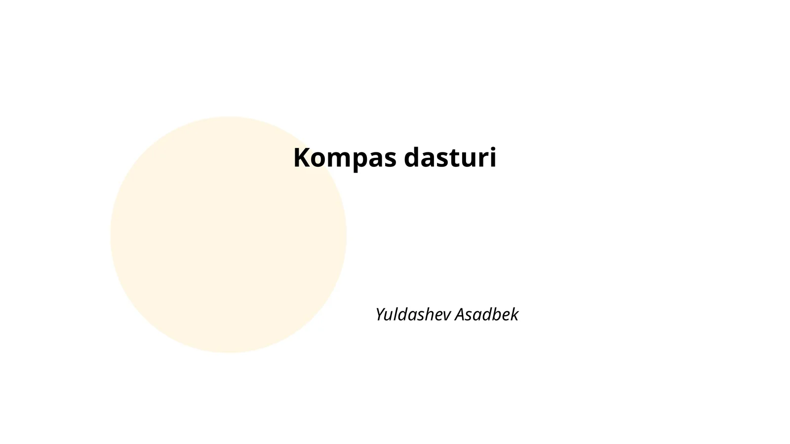 Kompas dasturi