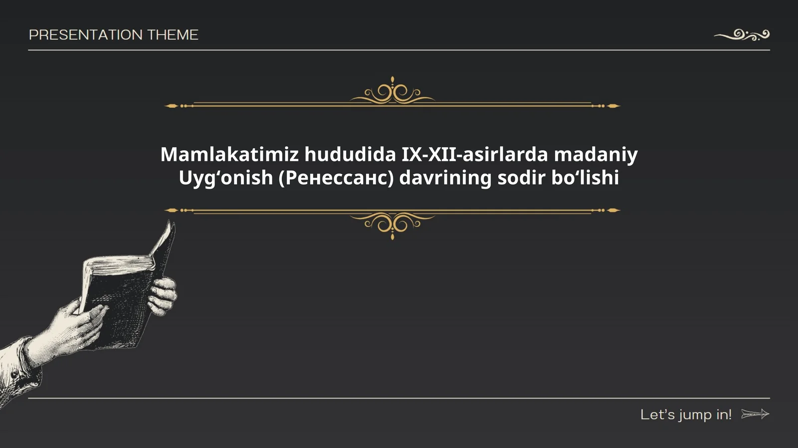IX-XII asrlar Madaniy Uyg'onishning asosi