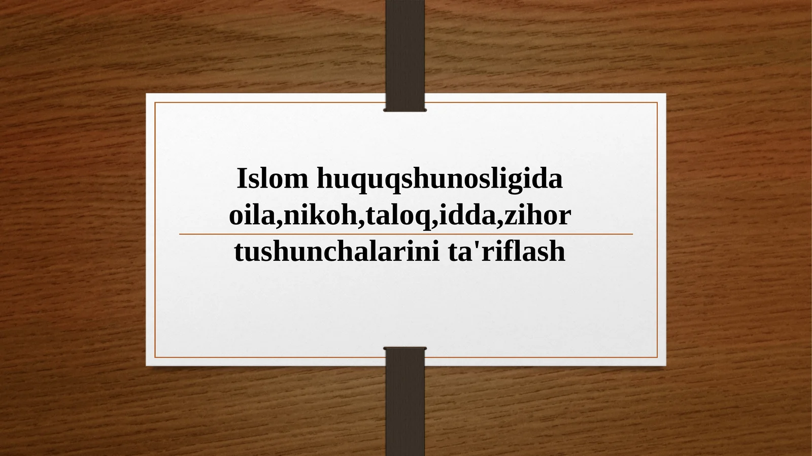 Nikoh Rasmlari Islom huquqshunosligida oila, nikoh, taloq, idda, zihortushunchalarini ...