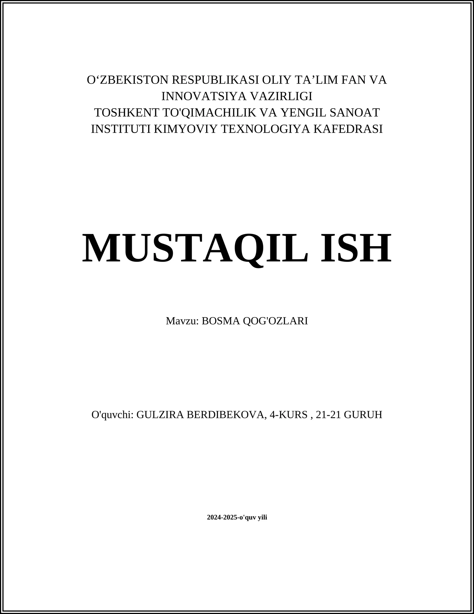 Bosma qog'ozlari