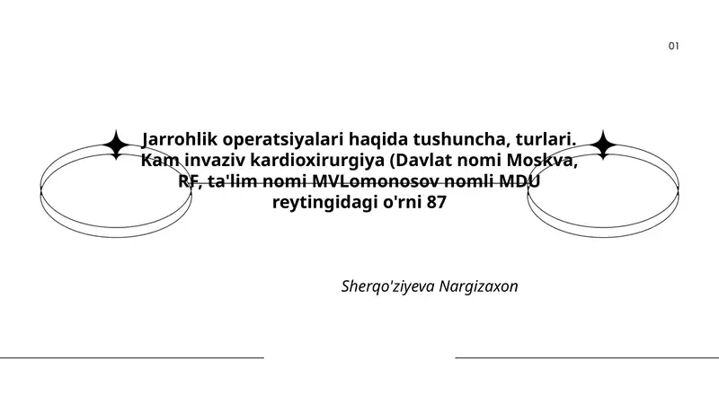 Jarrohlik operatsiyalari haqida tushuncha