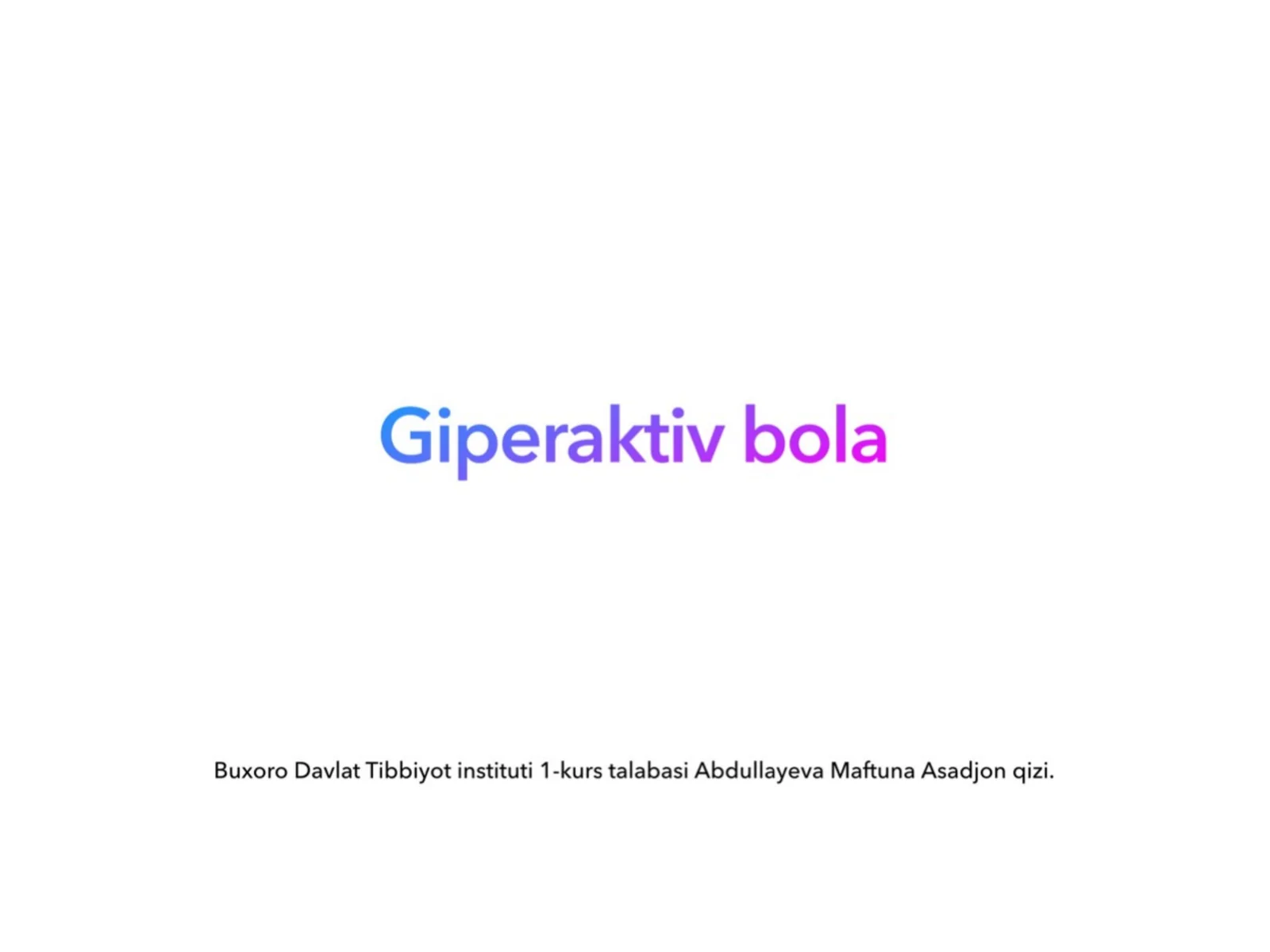 Giperaktiv bola
