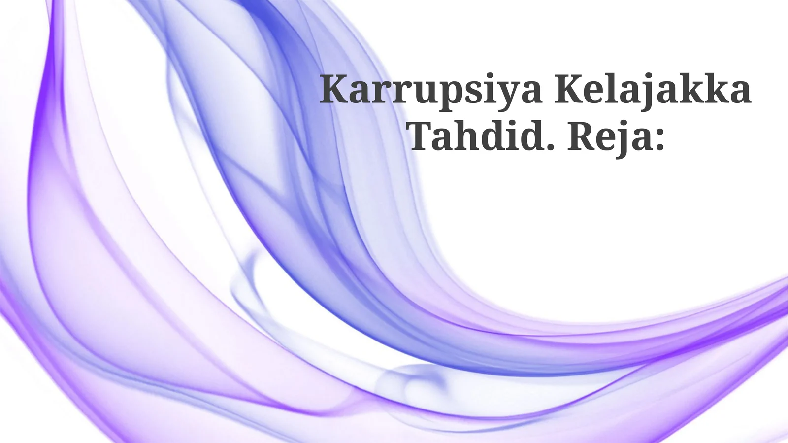 Karrupsiya Kelajakka Tahdid