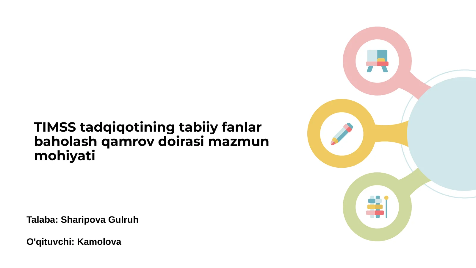 TIMSS tadqiqotini tahlil qilish