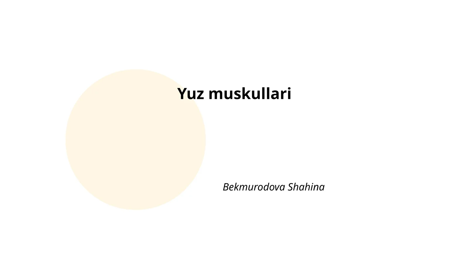 Yuz muskullari