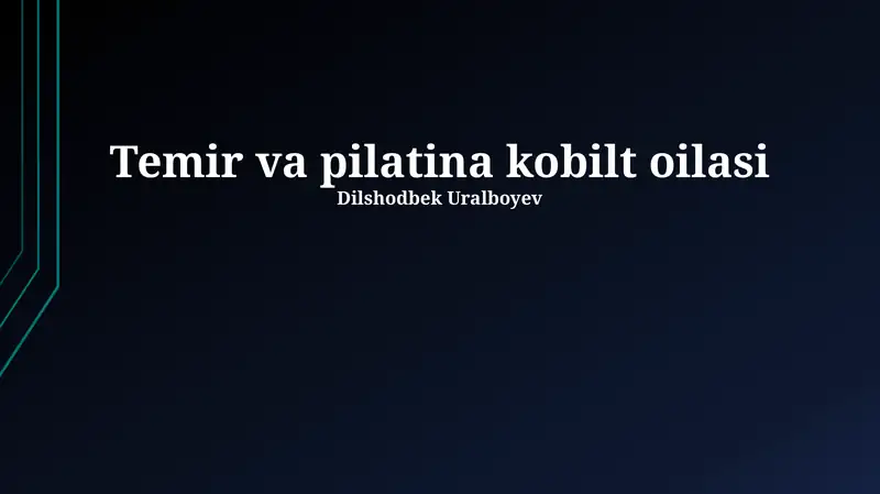 Temir va pilatina kobilt oilasi