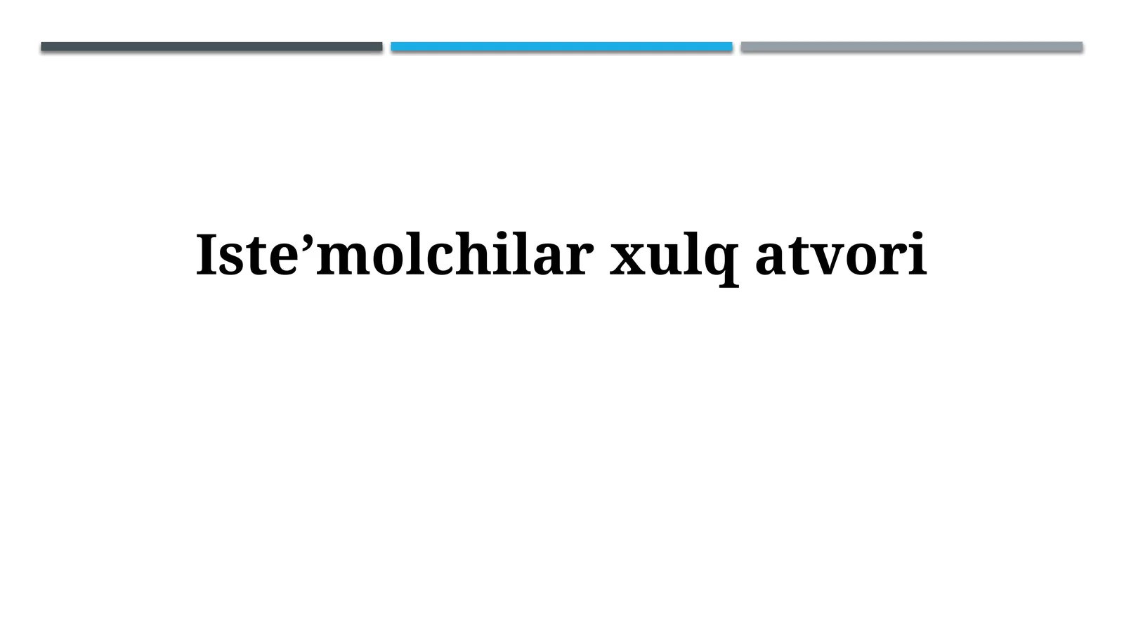 Isteʼmolchilarxulqatvori
