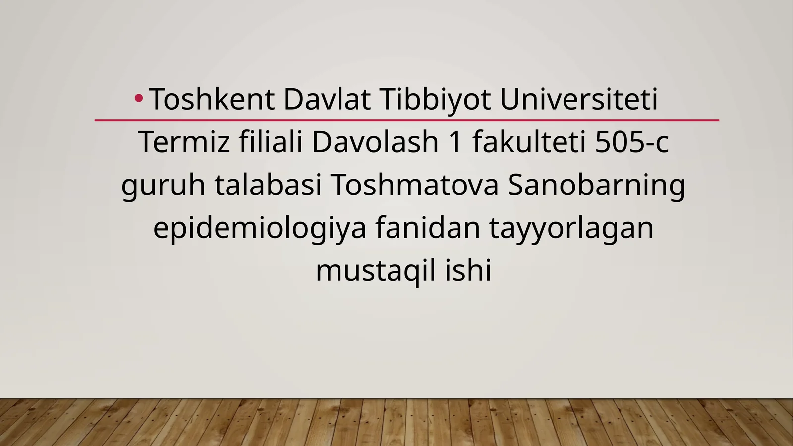 Gospital infeksiyalar: infeksiya manbai, tarqalish yo‘llari va omillari. Kasalxona ichi infeksiyalarining (KII) etiologik tarkibi.