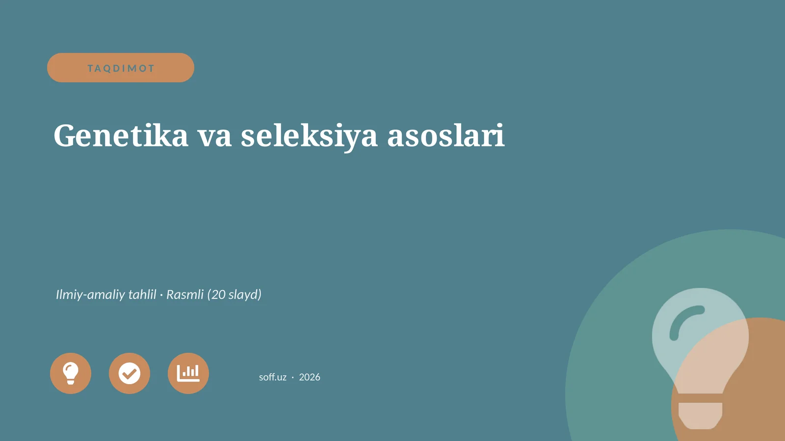 Genetika va seleksiya asoslari
