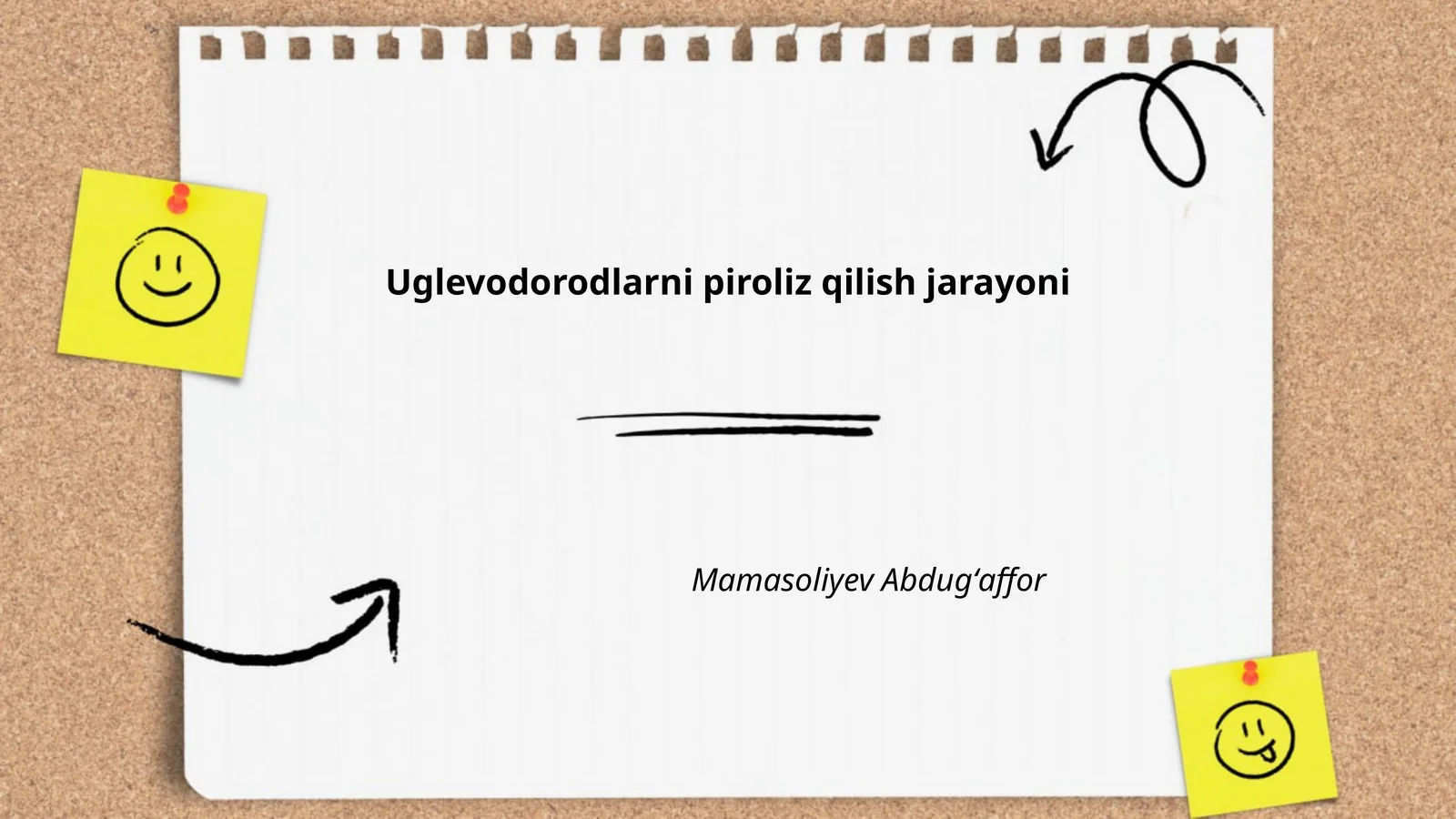 Uglevodorodlarning piroliz qilinishi jarayoni