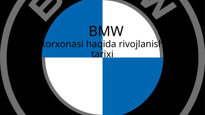 BMW korxonasi haqida rivojlanish tarixi