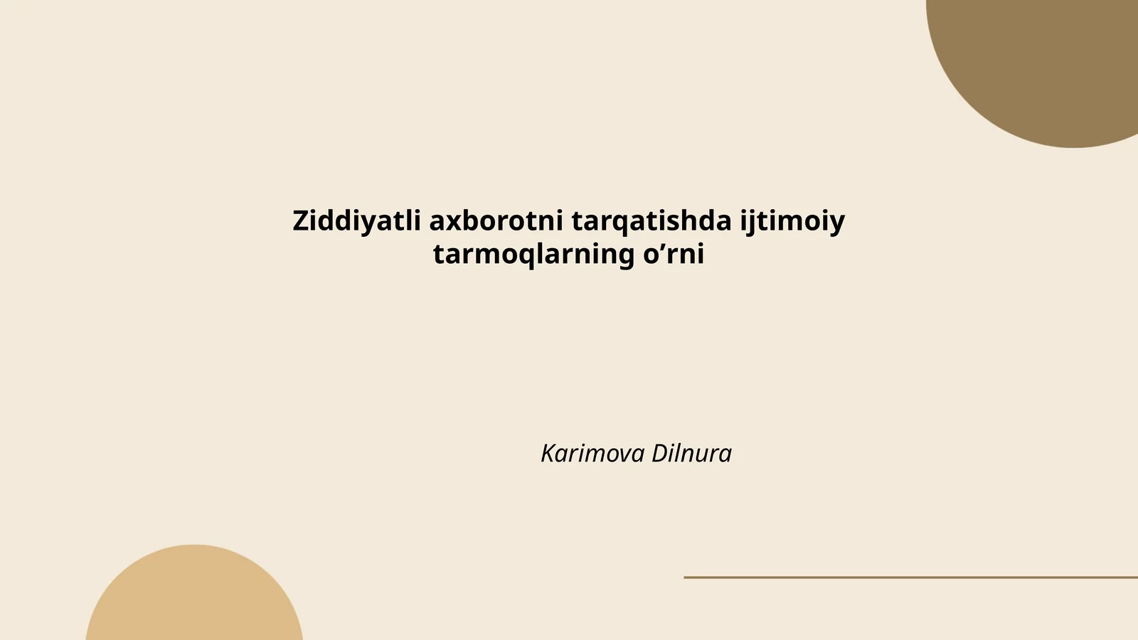 Ijtimoiy tarmoqlar va ziddiyatli axborot
