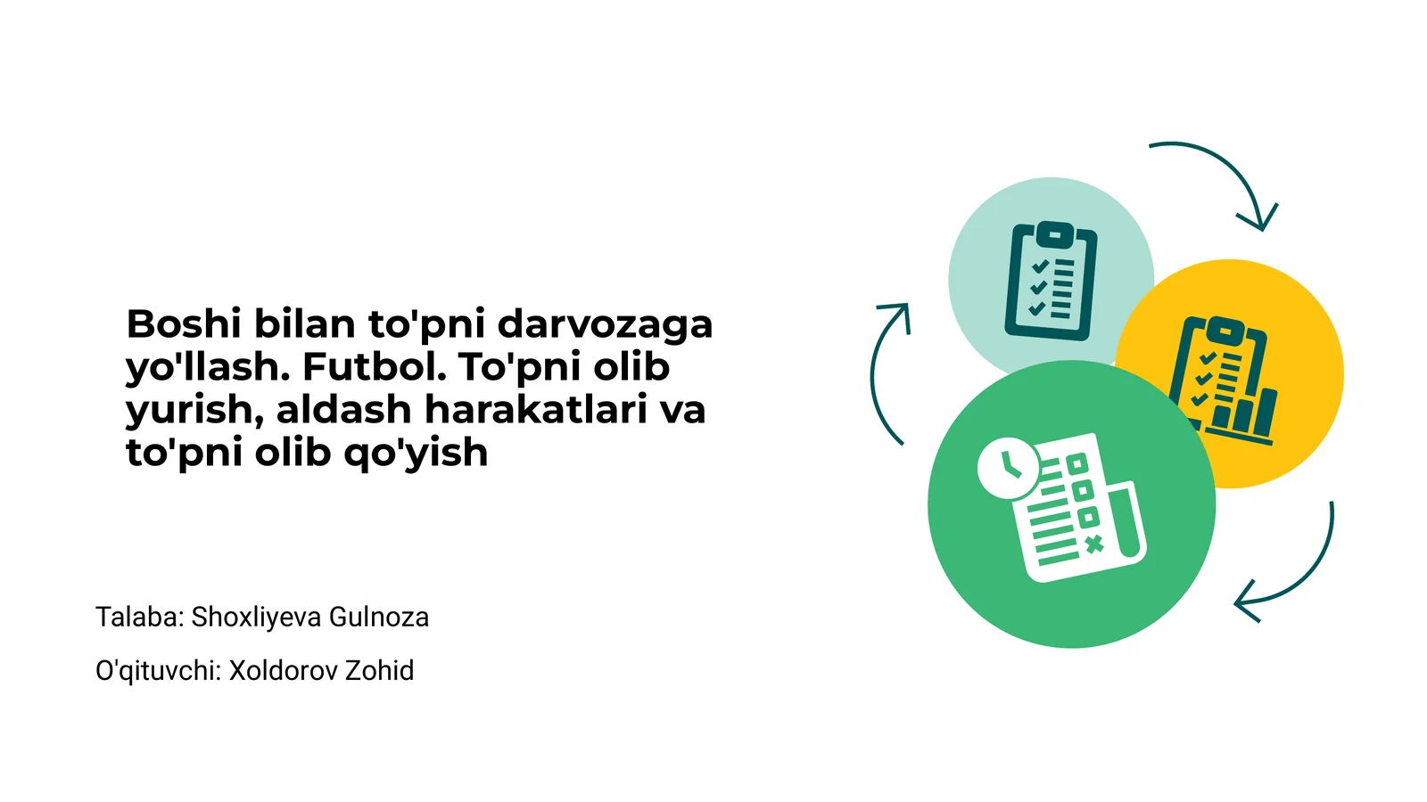 Boshi bilan to'pni darvozaga yo'llash futbol