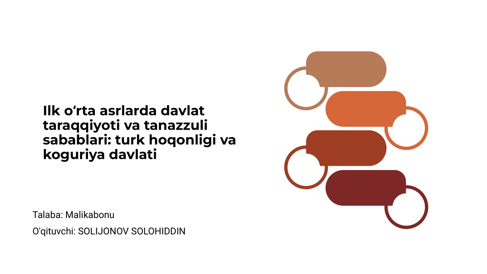 Ilk oʻrta asrlarda davlat taraqqiyoti va tanazzuli sabablari: turk hoqonligi va koguriya davlati