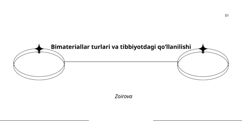 Bimateriallar turlari va tibbiyotdagi qoʻllanilishi