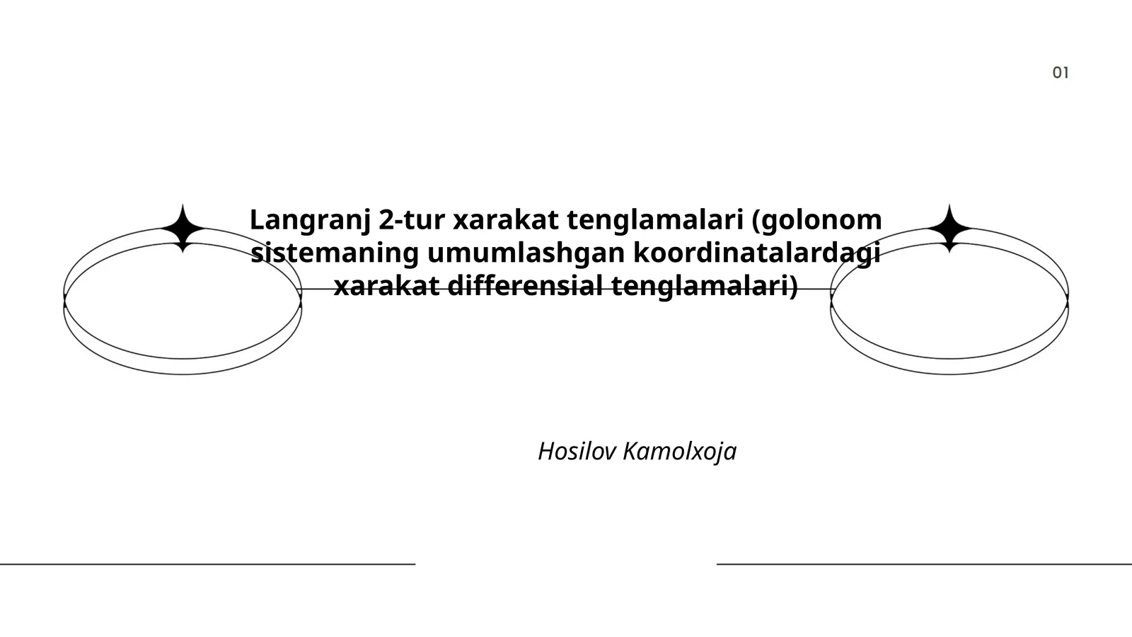 Langranj 2-tur xarakat tenglamalari