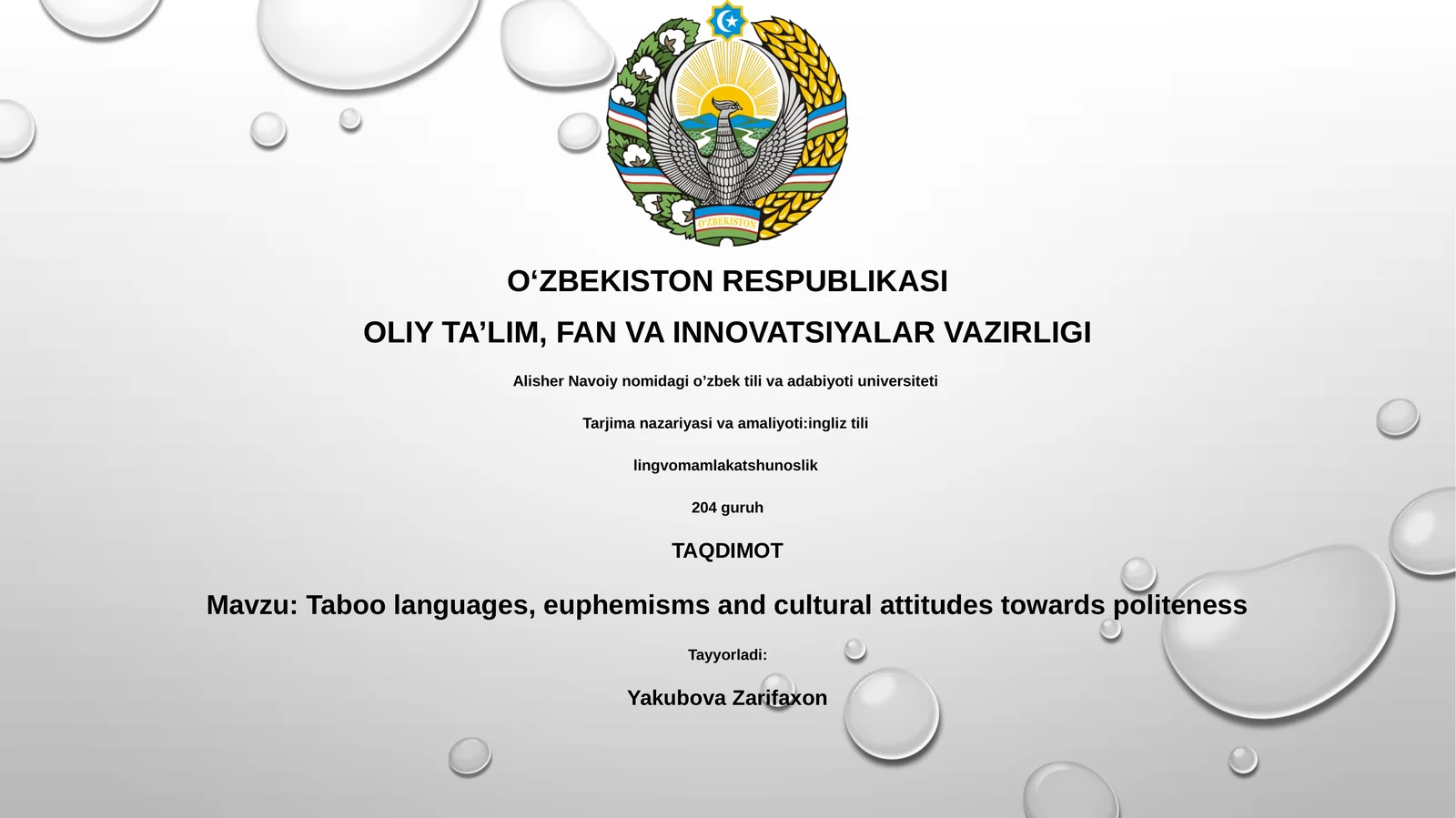Taboo languages, euphemisms and cultural attitudes towards politeness