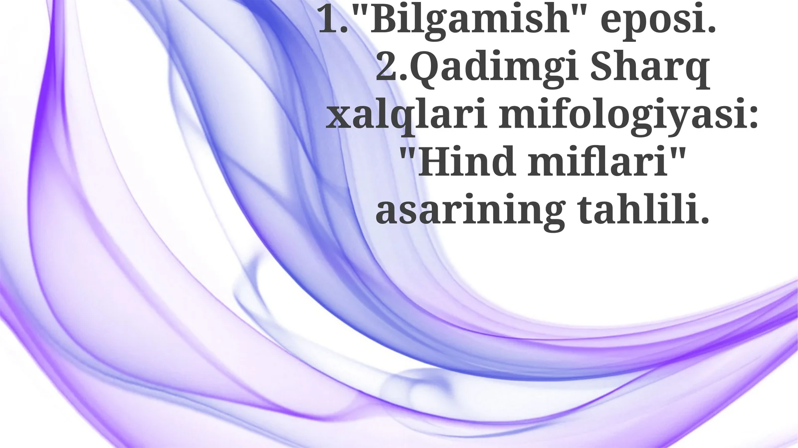 Qadimgi Sharq mifologiyasi: "Hind miflari" asarining tahlili