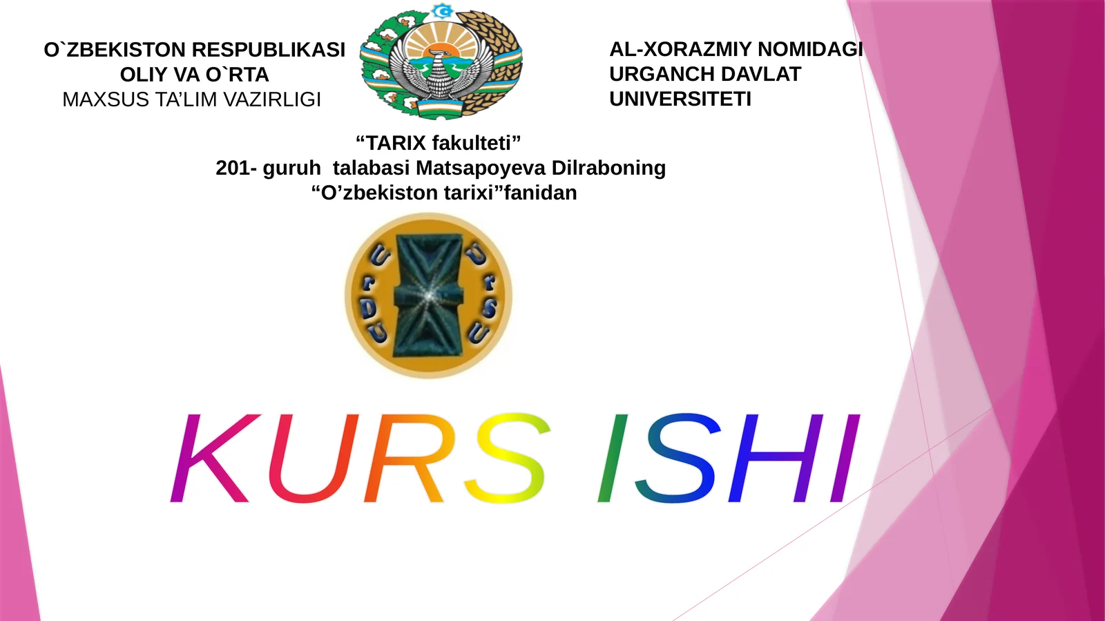 Rus-tuzemmaktablarinitashkiletishbo’yichaN.O.Ro’zenbaxtamonidanishlabchiqilganloyiha