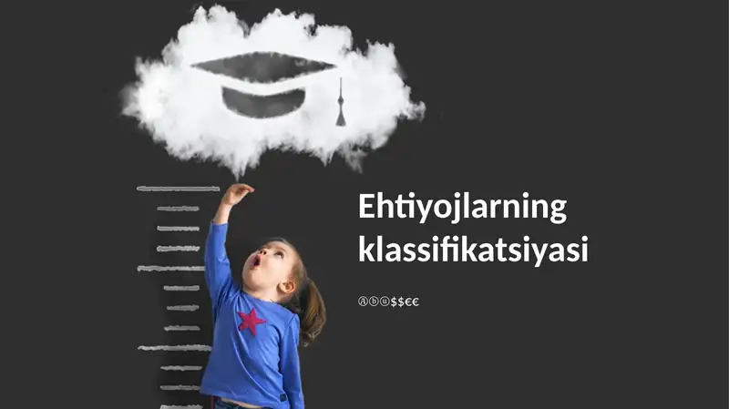 Ehtiyojlarning klassifikatsiyasi