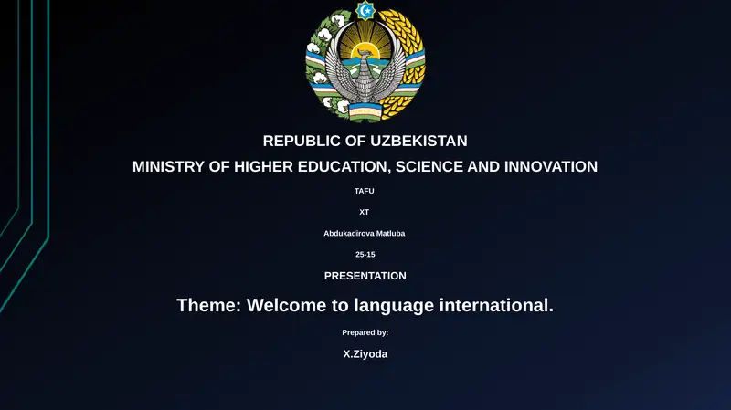 Welcome to language international