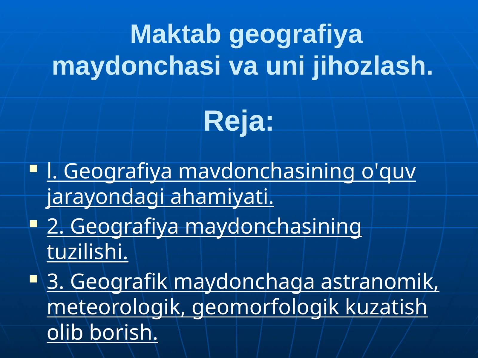 Geografik maydoncha