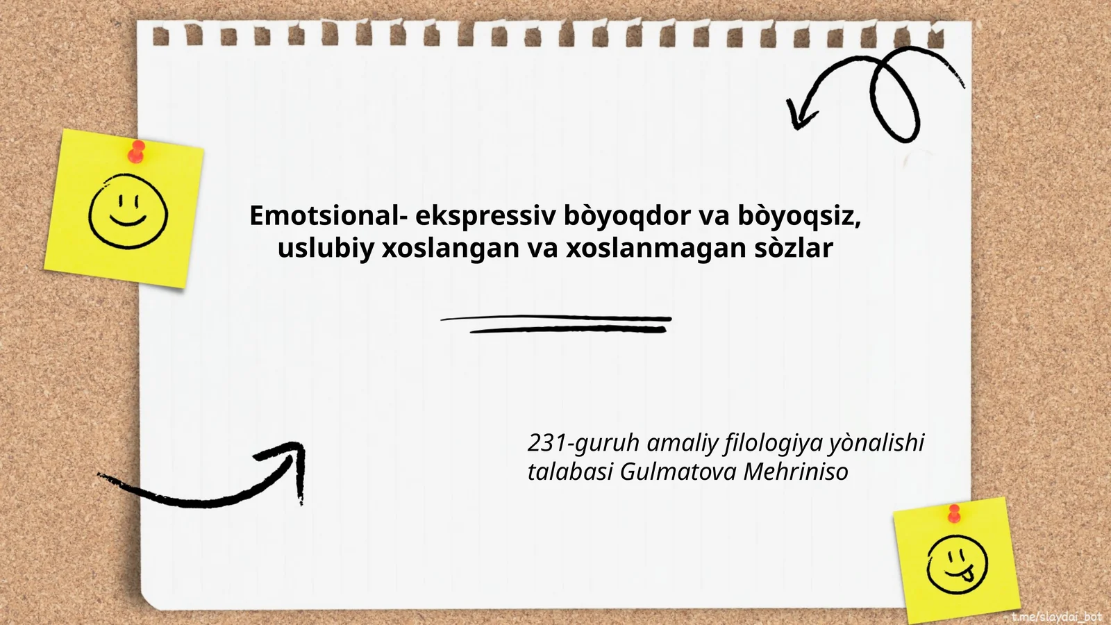 Emotsional-ekspressiv so'zlar